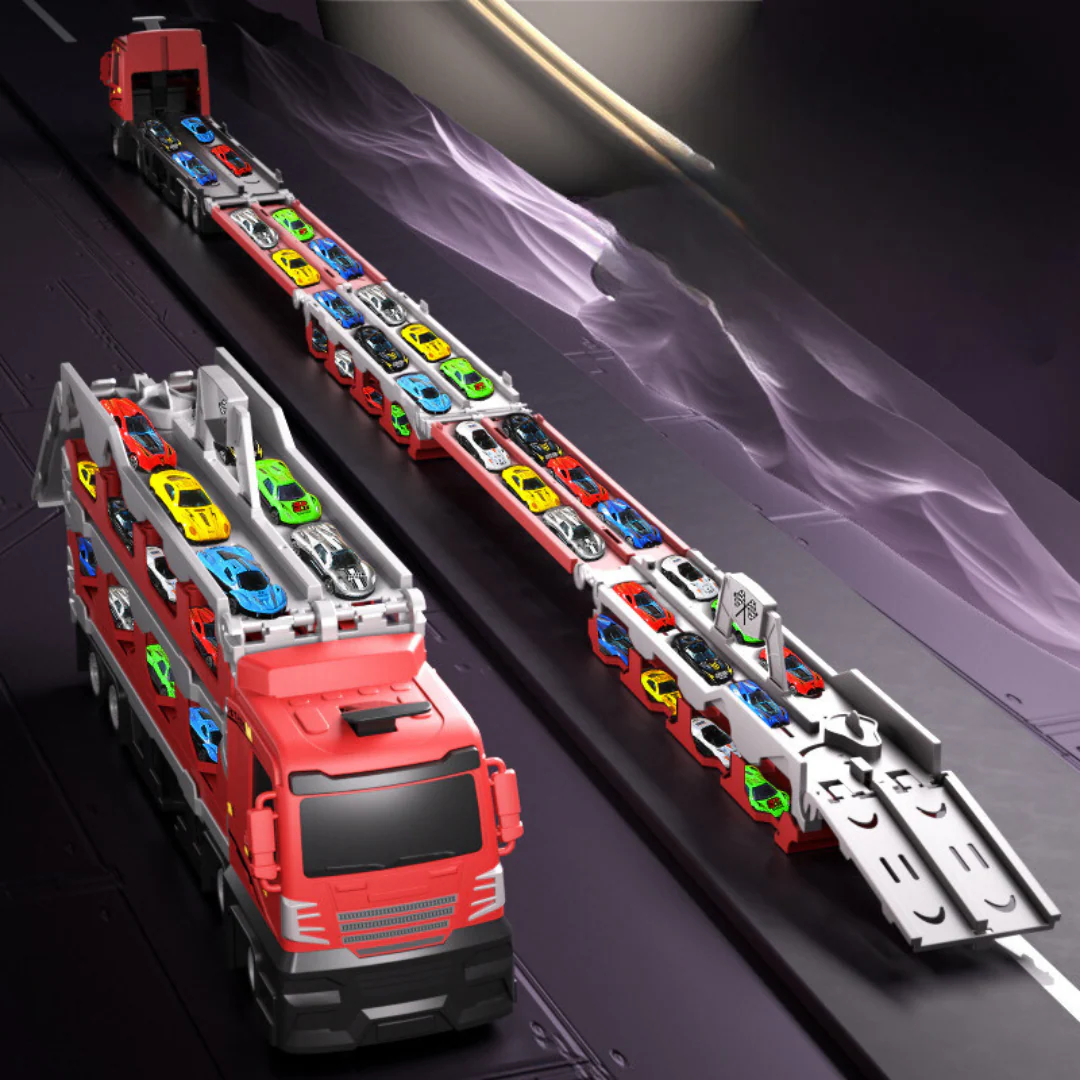 2-in-1 Foldable Truck Race Track - Image 8