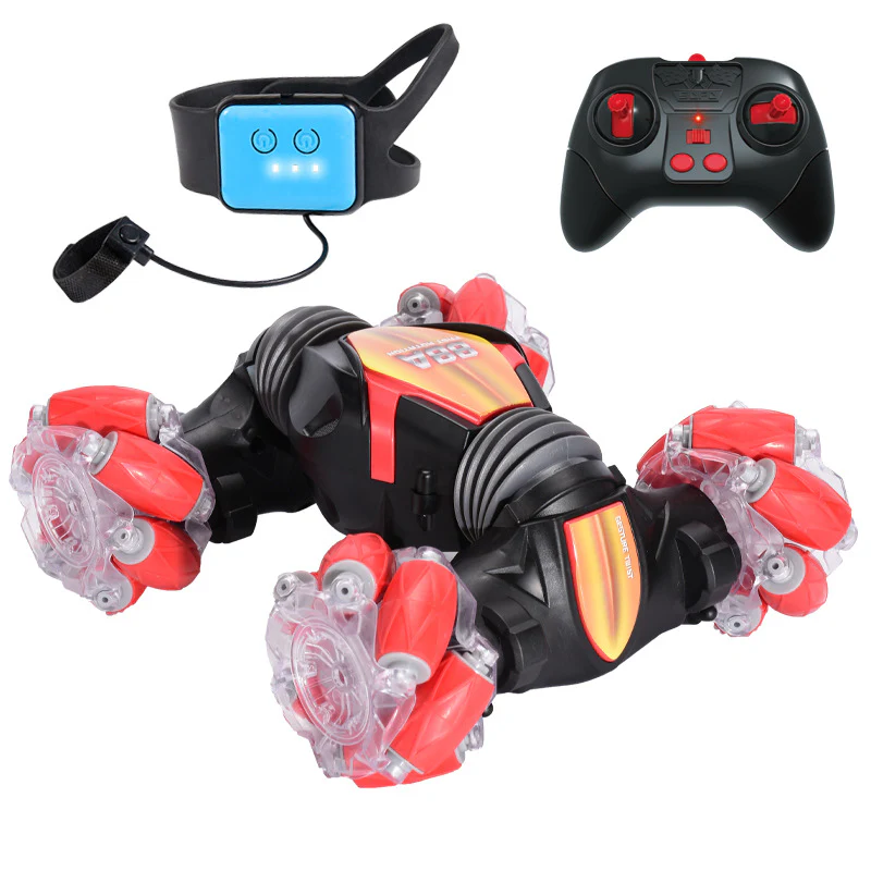 2-in-1 Hand-Controlled Stunt Car with Additional Remote Control - Image 6