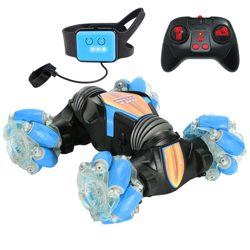 2-in-1 Hand-Controlled Stunt Car with Additional Remote Control - Image 7