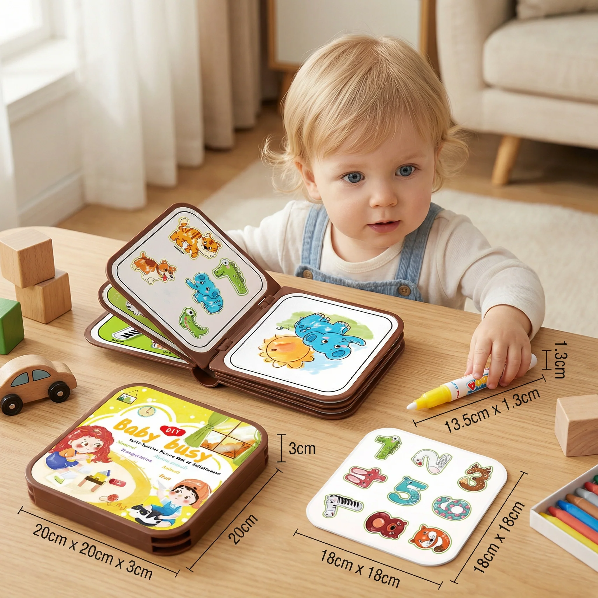 2-in-1 Magical Montessori Story Book for Water Drawing and Playing - Image 5