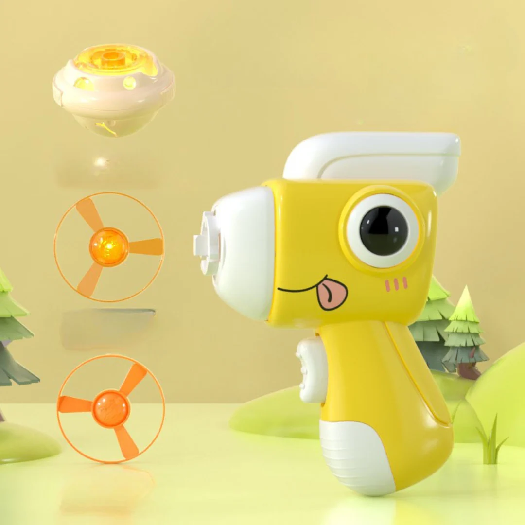 2in1 Dino Spinning Top and Frisbee Launcher Toy - Image 12