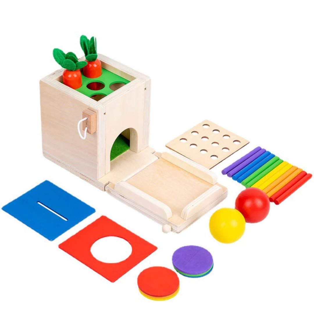 5in1 Montessori Learning Toy Set Made of Wood - Image 2