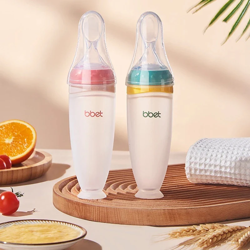 Baby Feeding Bottle with Spoon - Image 3