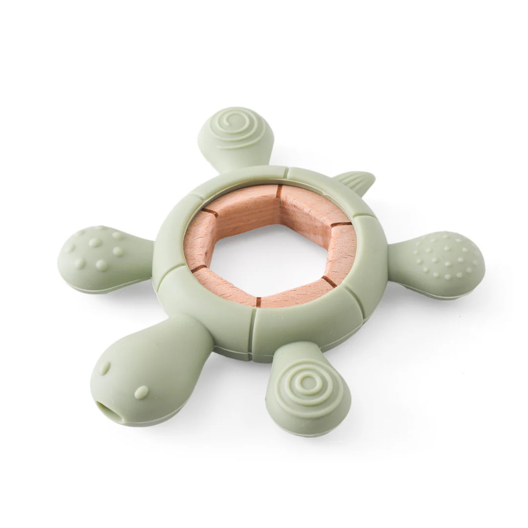 Baby Teething Toy Made of Wood and Silicone - Image 11