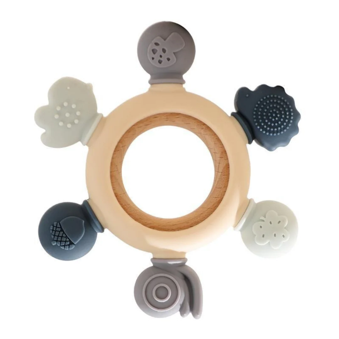 Baby Teething Toy Made of Wood and Silicone - Image 15