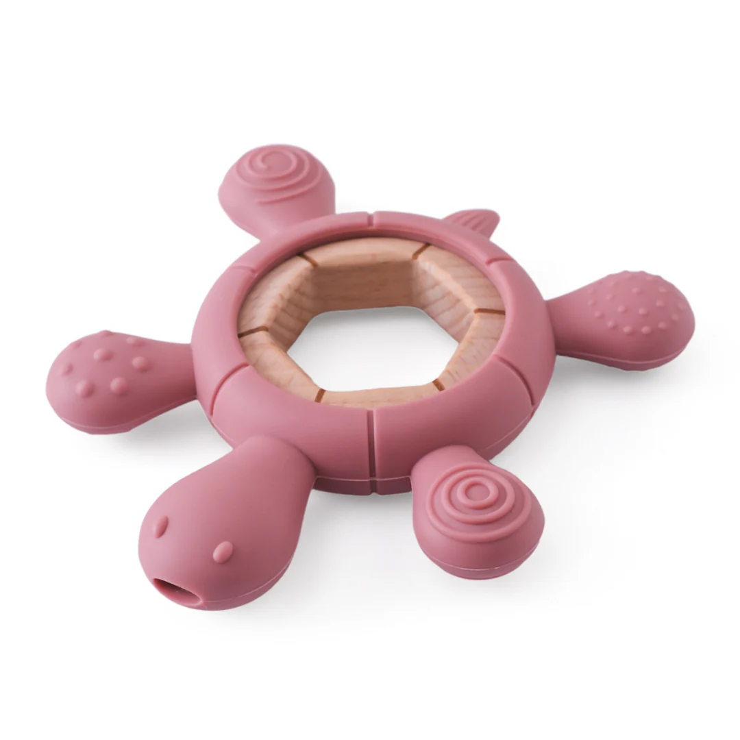 Baby Teething Toy Made of Wood and Silicone - Image 8