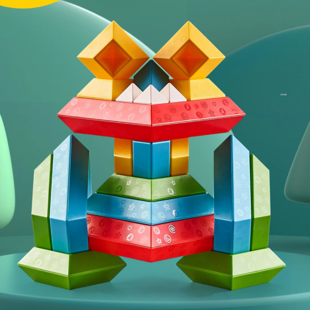 Child-Friendly Montessori Stacking Stones - Image 2