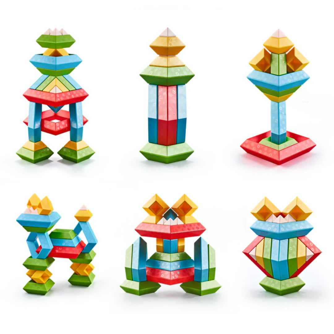 Child-Friendly Montessori Stacking Stones - Image 6