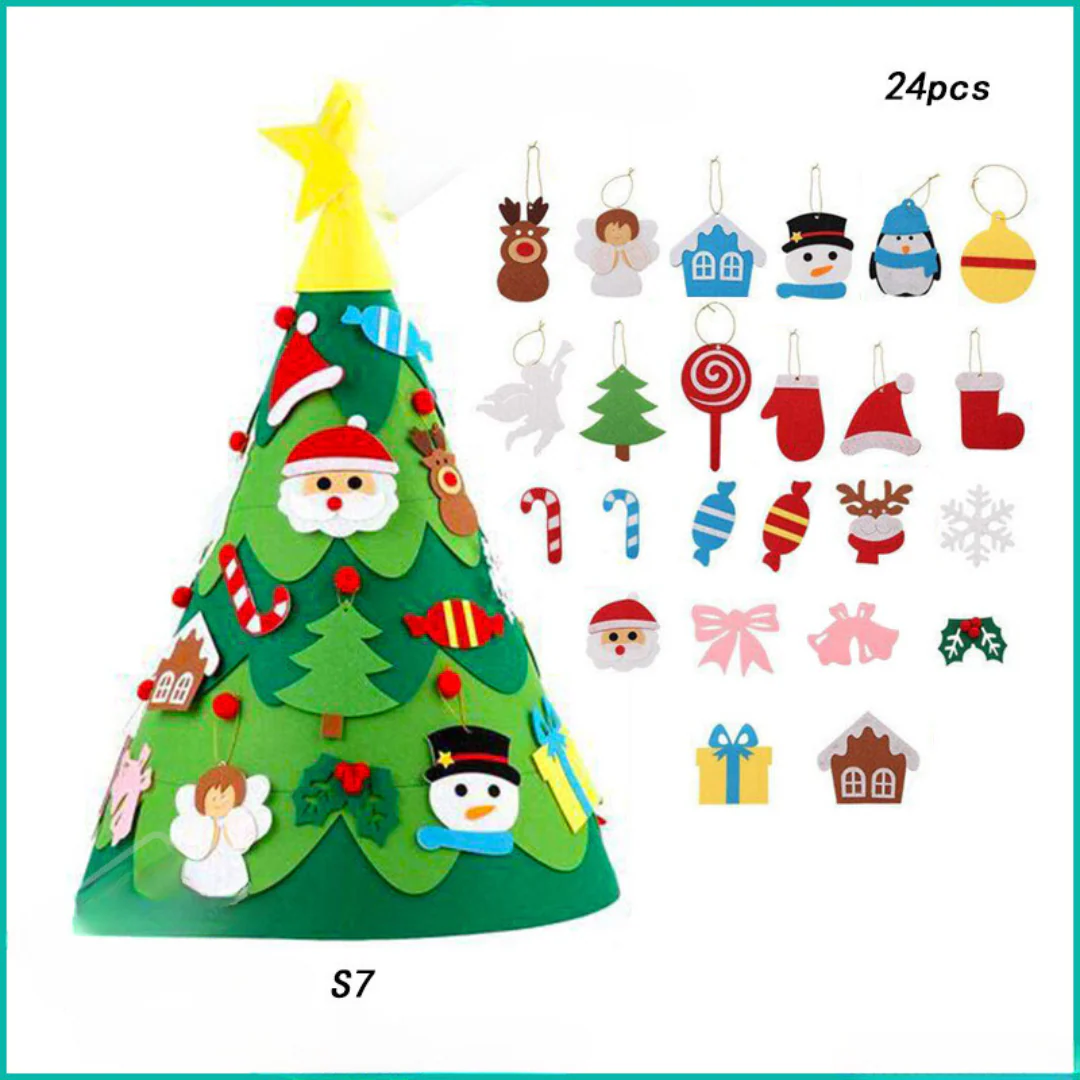 ChristmasFelt - Montessori 3D Felt Christmas Tree - Image 10