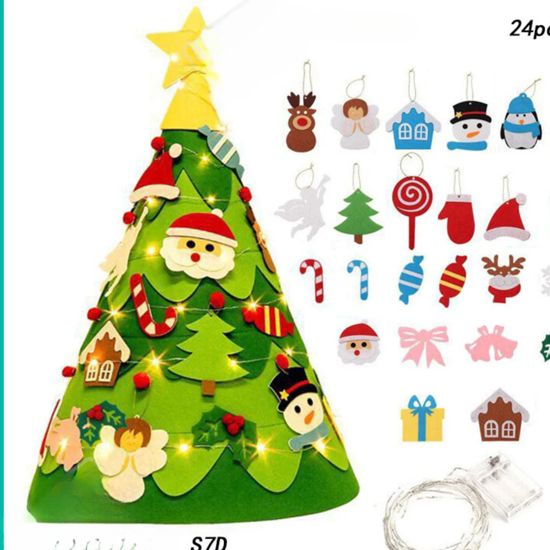 ChristmasFelt - Montessori 3D Felt Christmas Tree - Image 7