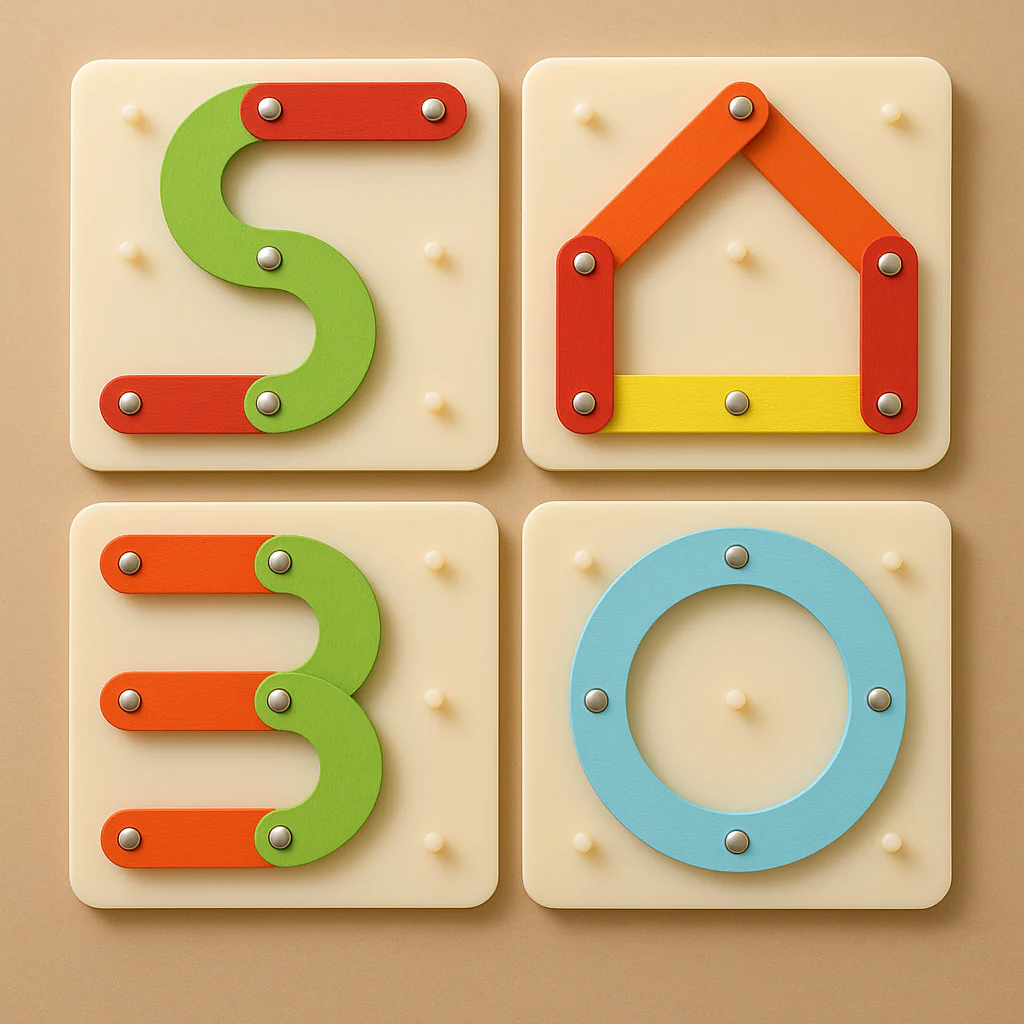 Creative Letters Numbers and Shapes Learning Board - Image 4