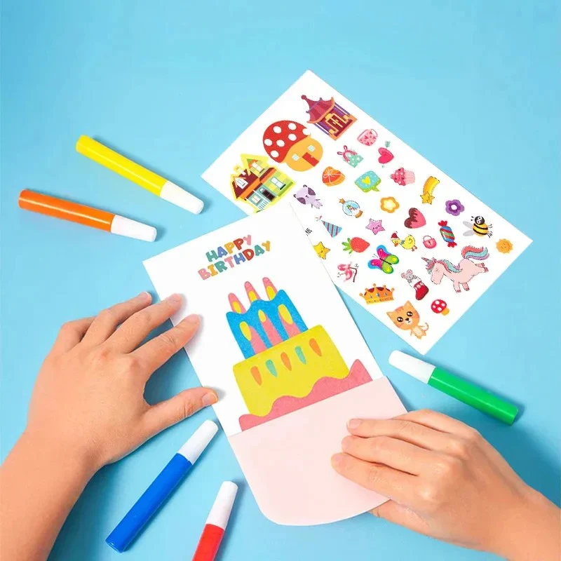 Creative Rainbow Colours Wipe Art Set - Image 2