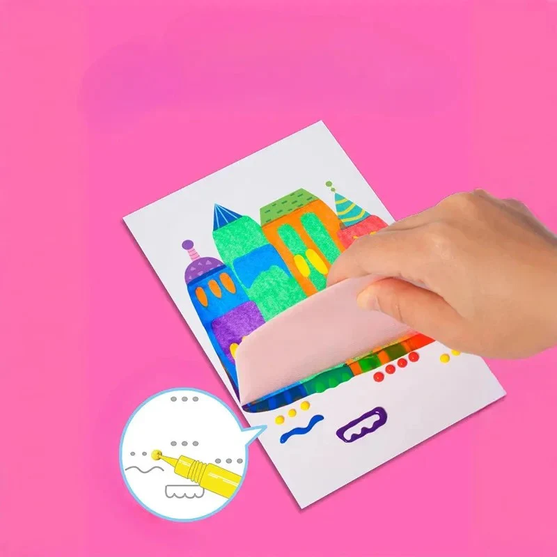 Creative Rainbow Colours Wipe Art Set - Image 3
