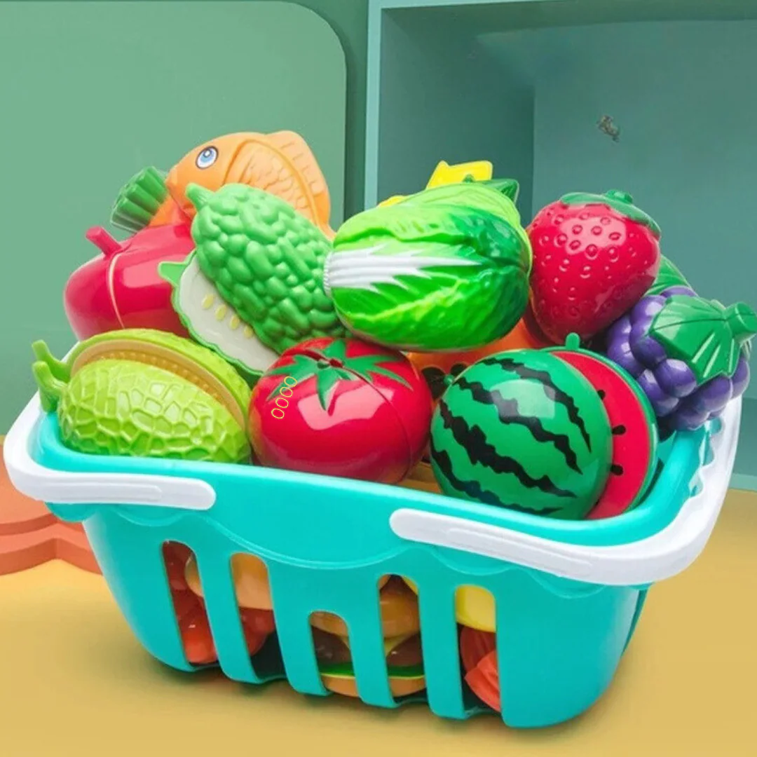Cuttable Fruits and Vegetables Play Set - Image 3