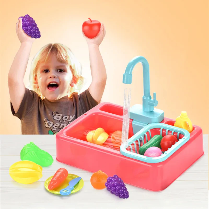 Dishwashing Sink Toy with Running Water - Image 3