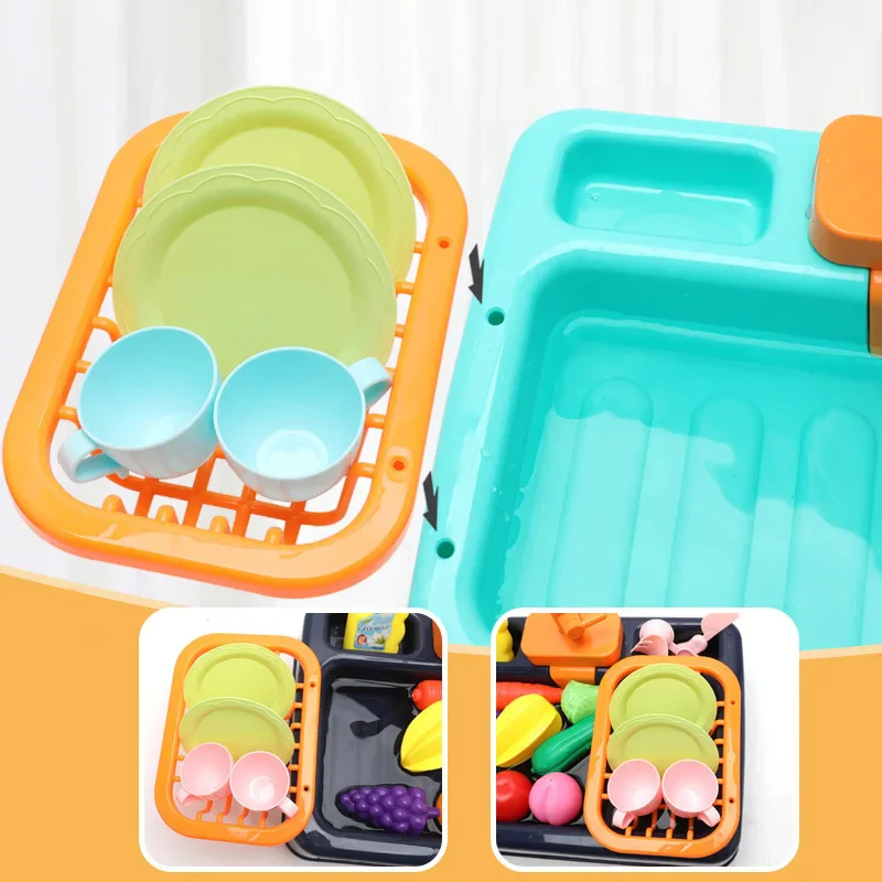 Dishwashing Sink Toy with Running Water - Image 4