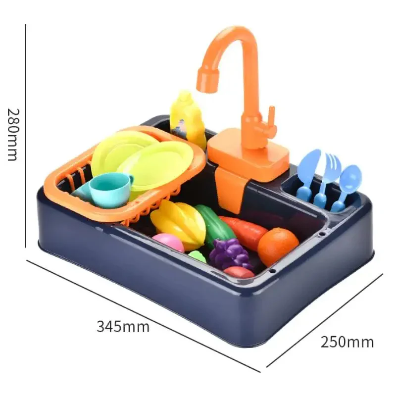 Dishwashing Sink Toy with Running Water - Image 9