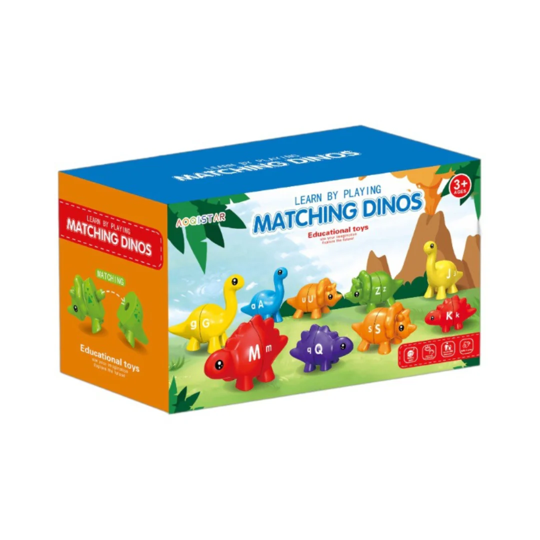 Educational Montessori colours dinosaur sorting game set - Image 4