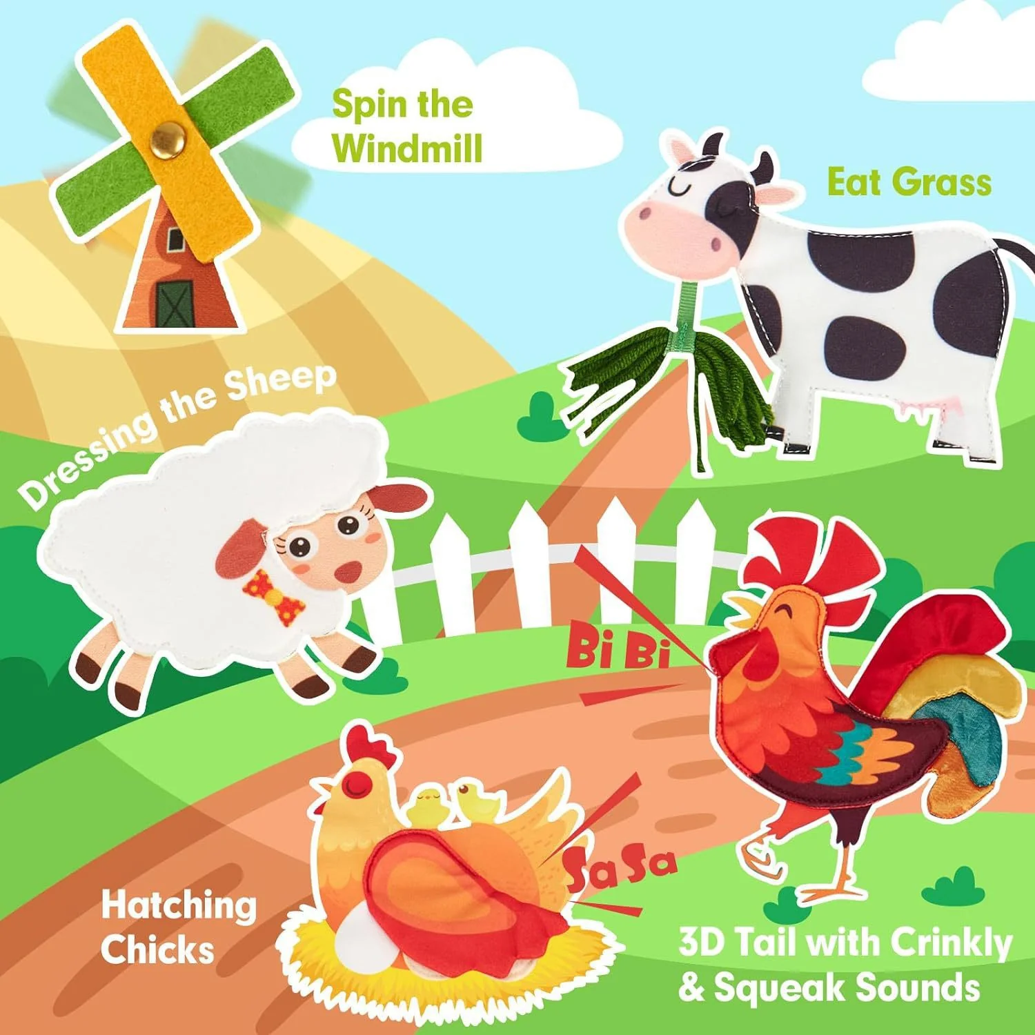 Educational Montessori Farm Story Book - Image 5