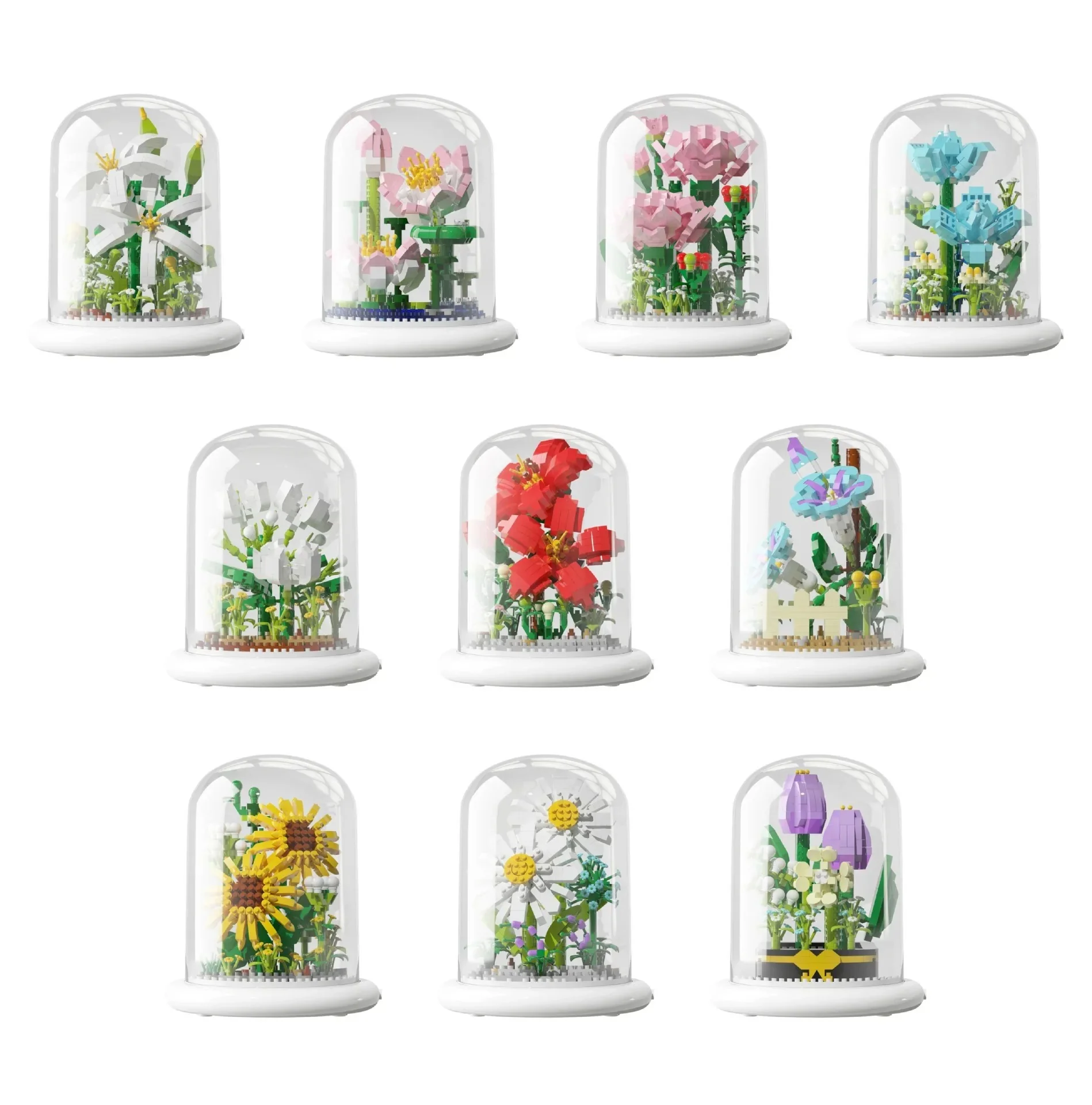 Elegant building block flower in a glass - Image 10