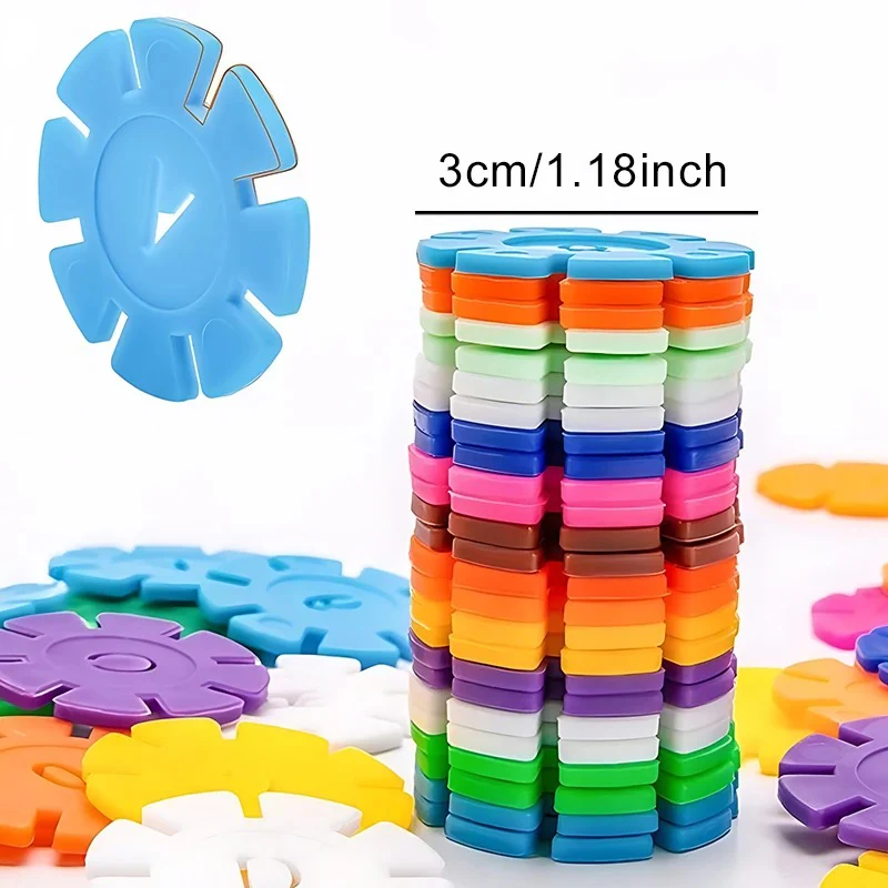 Flake-shaped Montessori Building Blocks - Image 5
