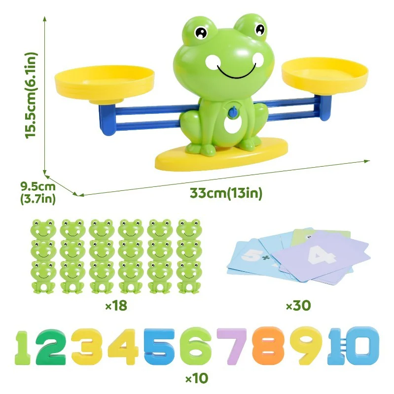 Fun & Educational Frog Balance Math Toy - Image 7