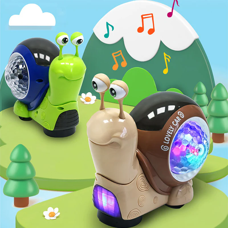 Light-up and music-playing snail crawling toy - Image 3