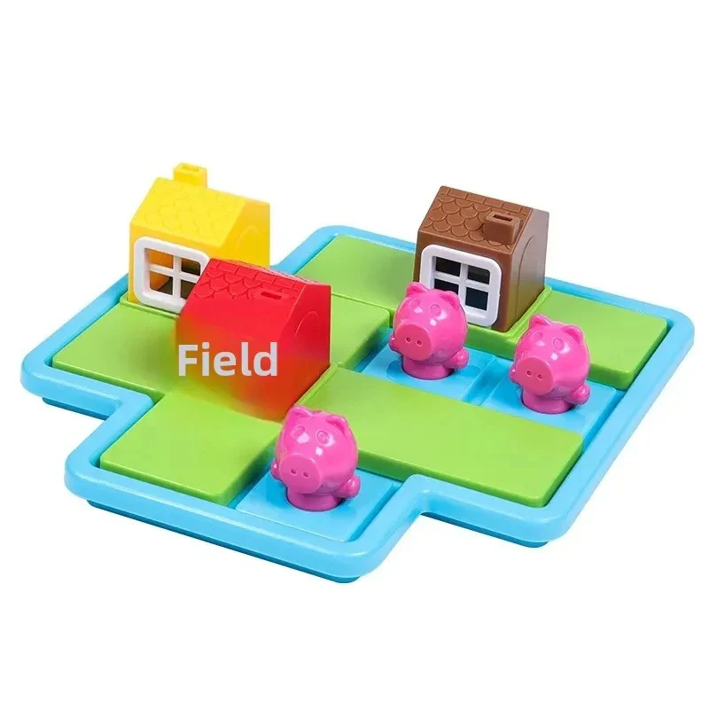 Montessori 3 Little Pigs and the Wolf Puzzle and Skill Game - Image 4