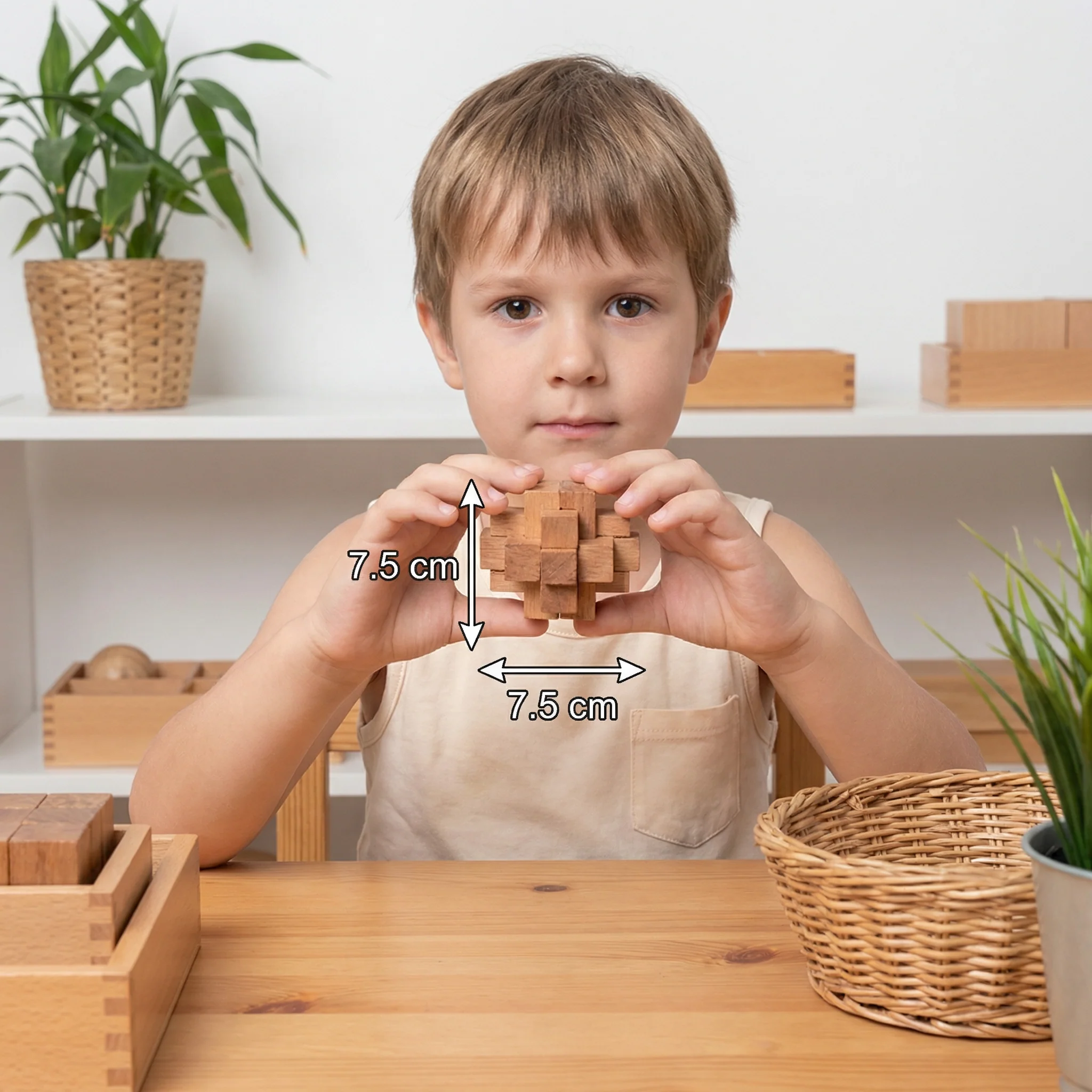 Montessori 3D Wooden Brain Puzzle - Early Learning Toy - Image 5
