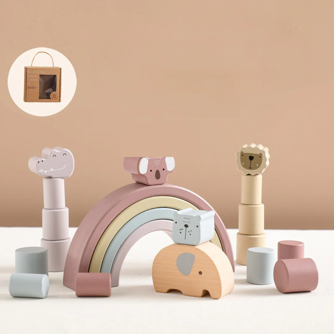 Montessori Animal and Shape Wooden Blocks - Image 5