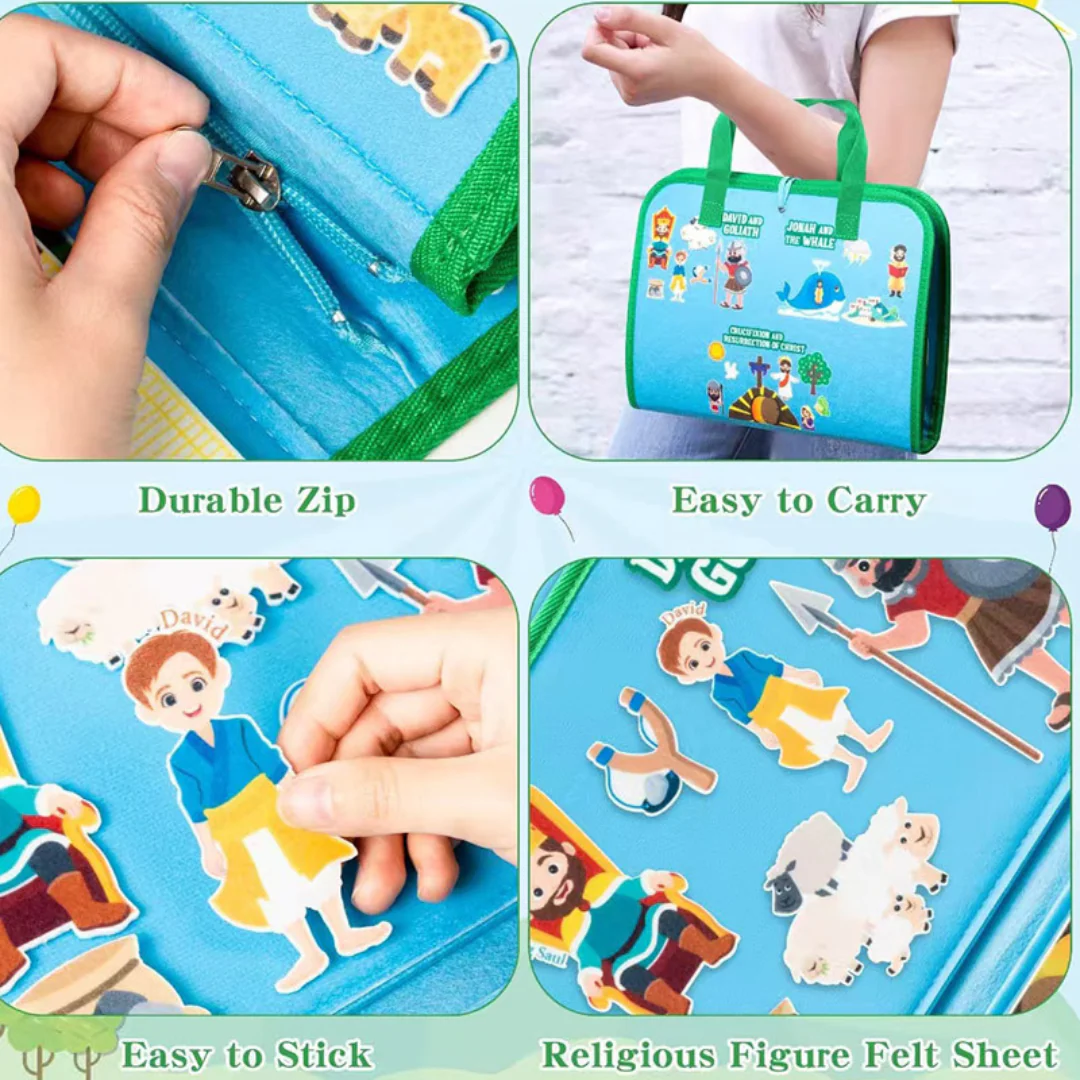 Montessori Bible Stories Felt Book - Image 3