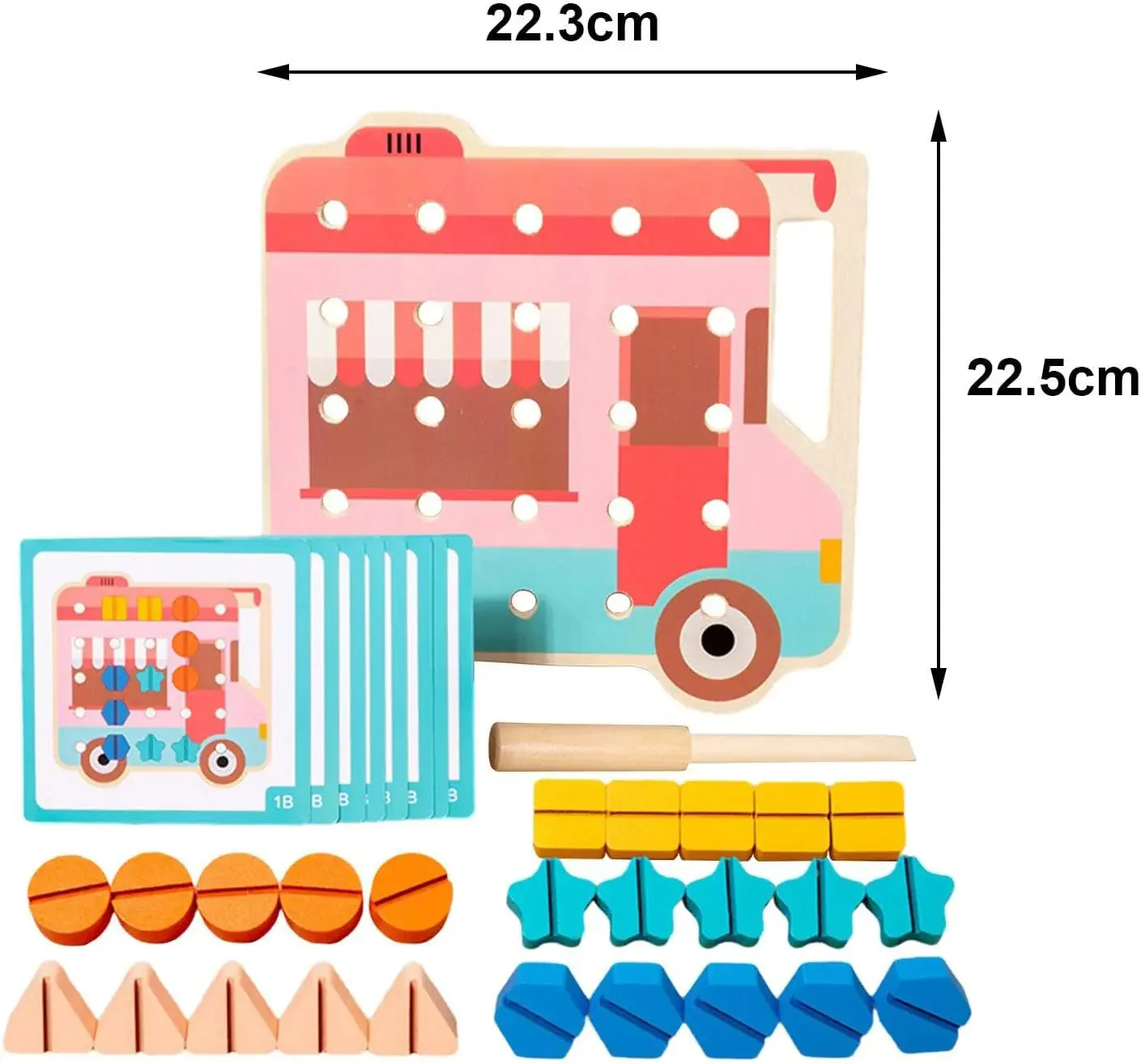 Montessori Color Screw Bear Board for Little Handymen - Image 7