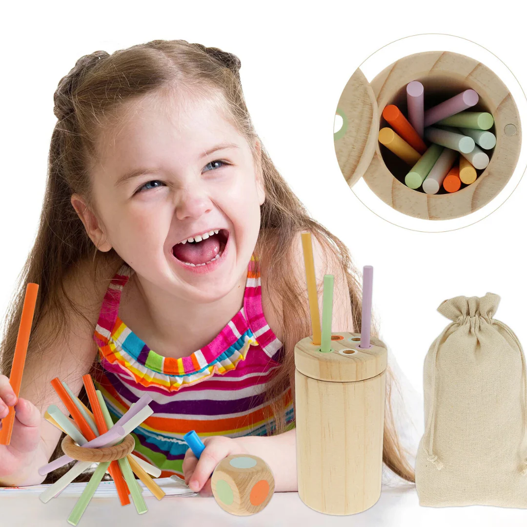 Montessori Color Wooden Stick Game - Image 2