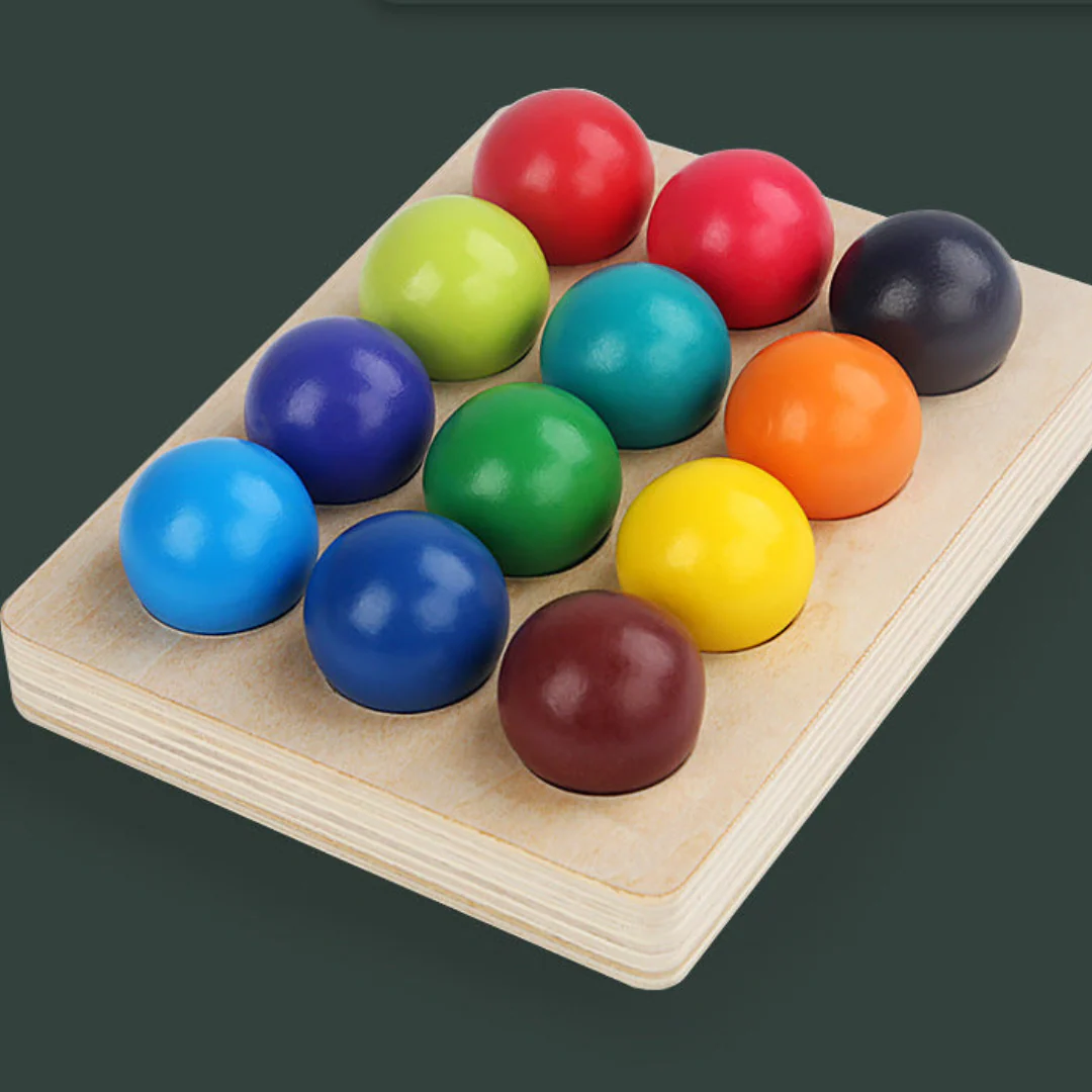 Montessori Colored Wooden Building Blocks - Image 10
