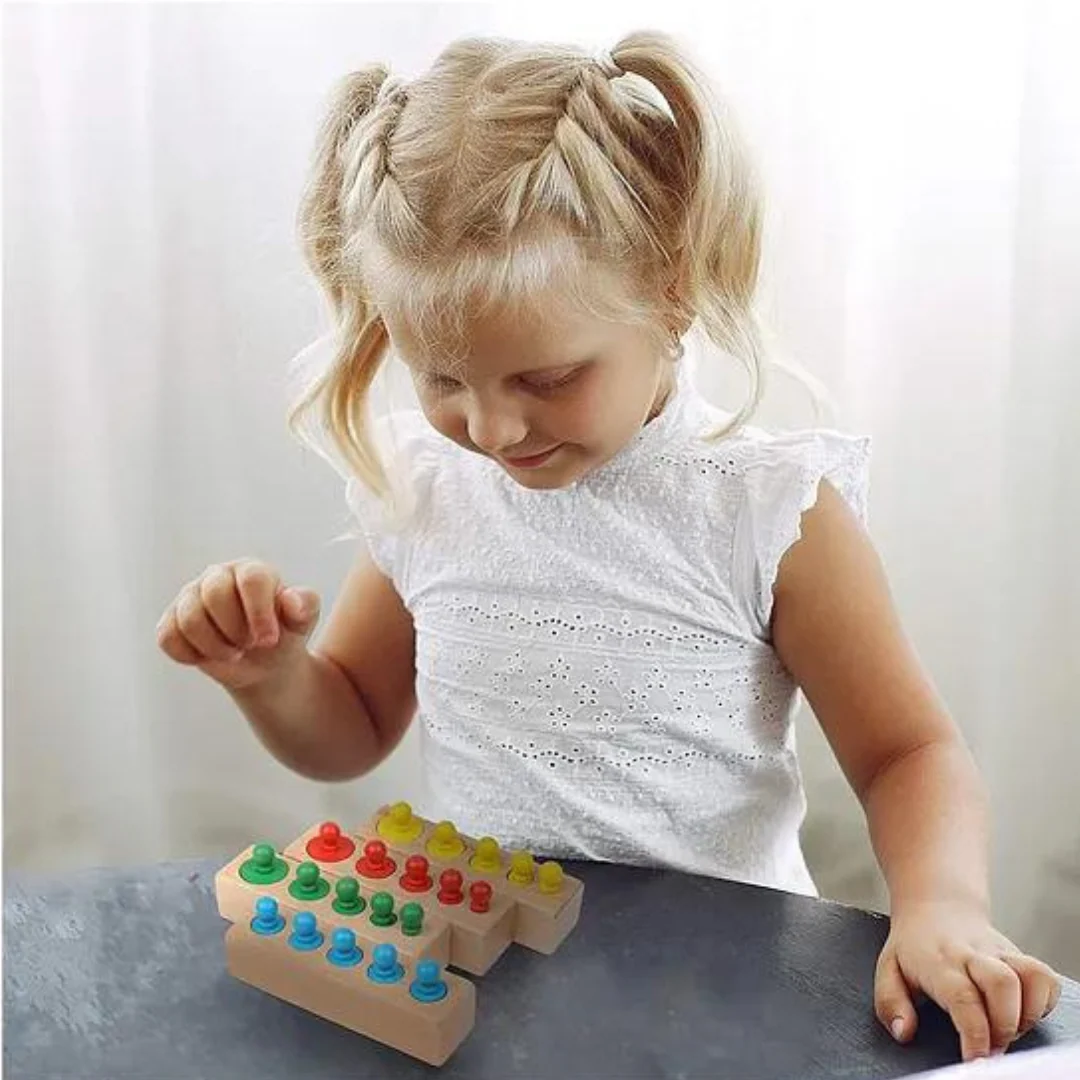 Montessori Colors and Numbers Learning Wooden Toy - Image 2