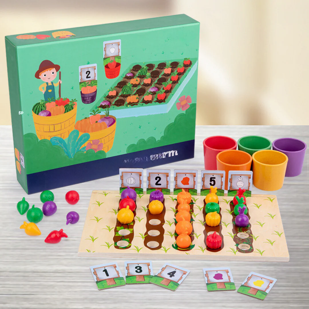 Montessori Colors & Numbers Farm Learning Game - Image 5