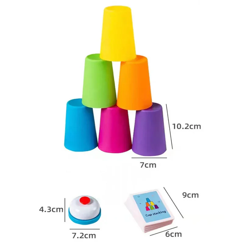 Montessori Cup Stacking Game - Image 8