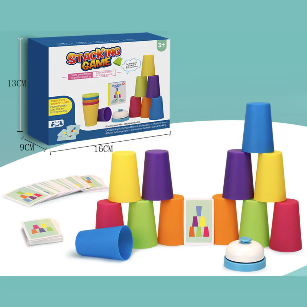 Montessori Cup Stacking Game - Image 9
