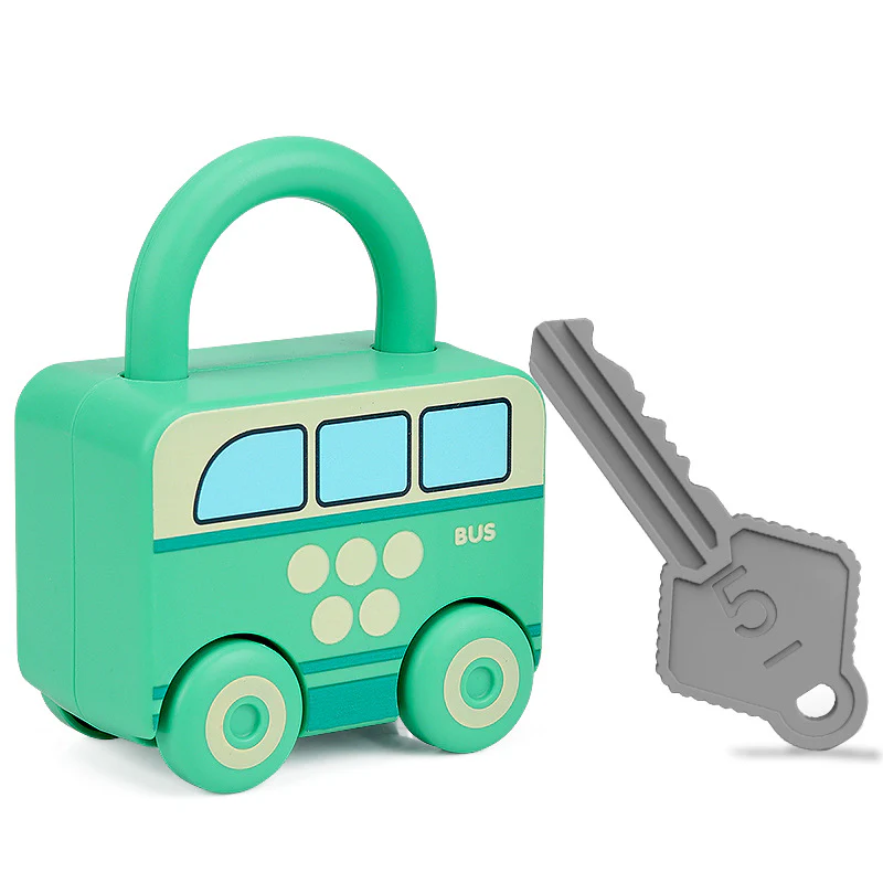 Montessori Key Lock - Patterns and Colours Toy - Image 4