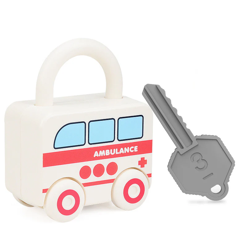 Montessori Key Lock - Patterns and Colours Toy - Image 6