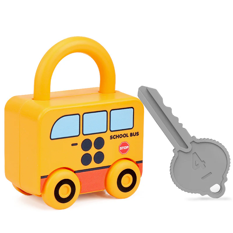 Montessori Key Lock - Patterns and Colours Toy - Image 9