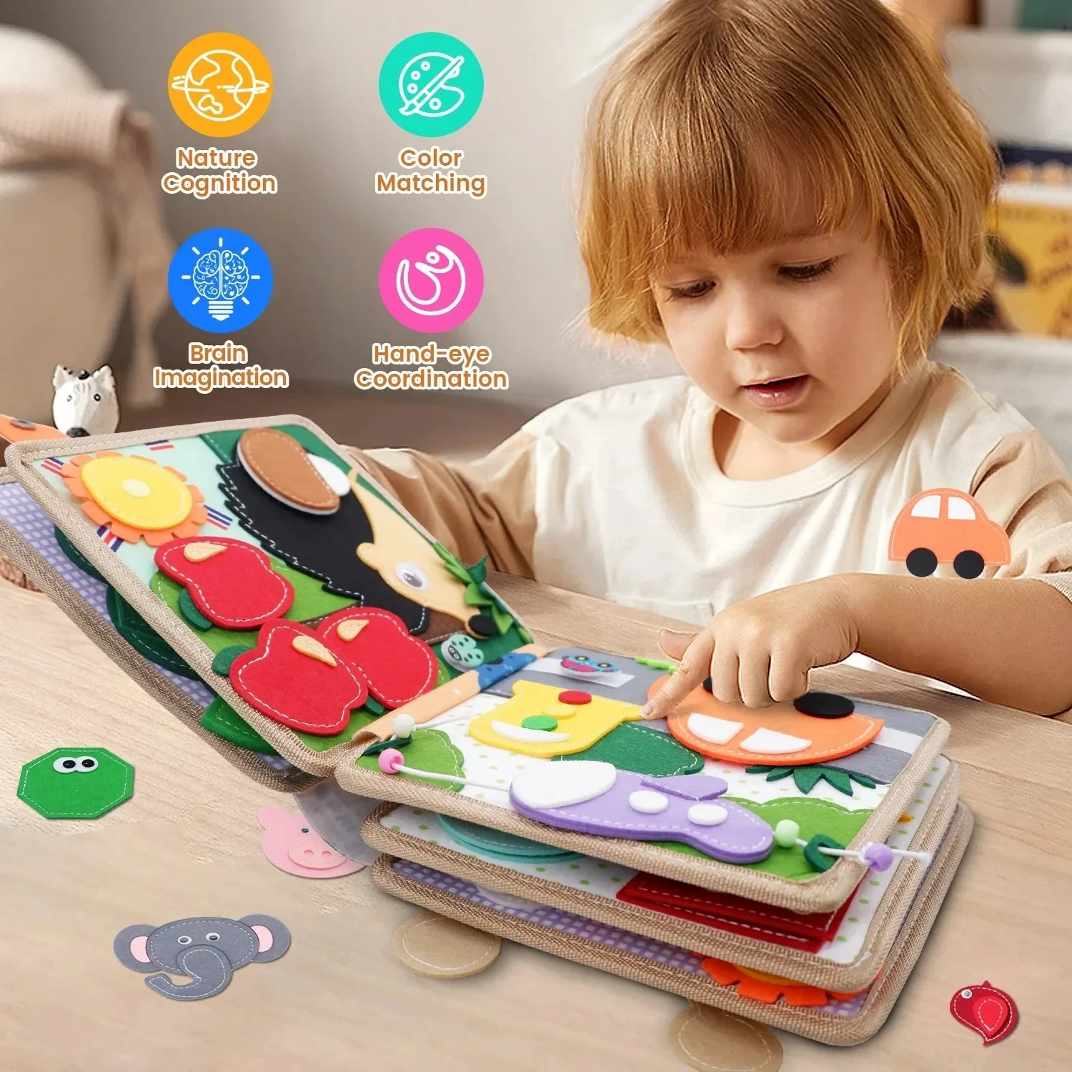 Montessori Sensory Giraffe Story Book - Image 2