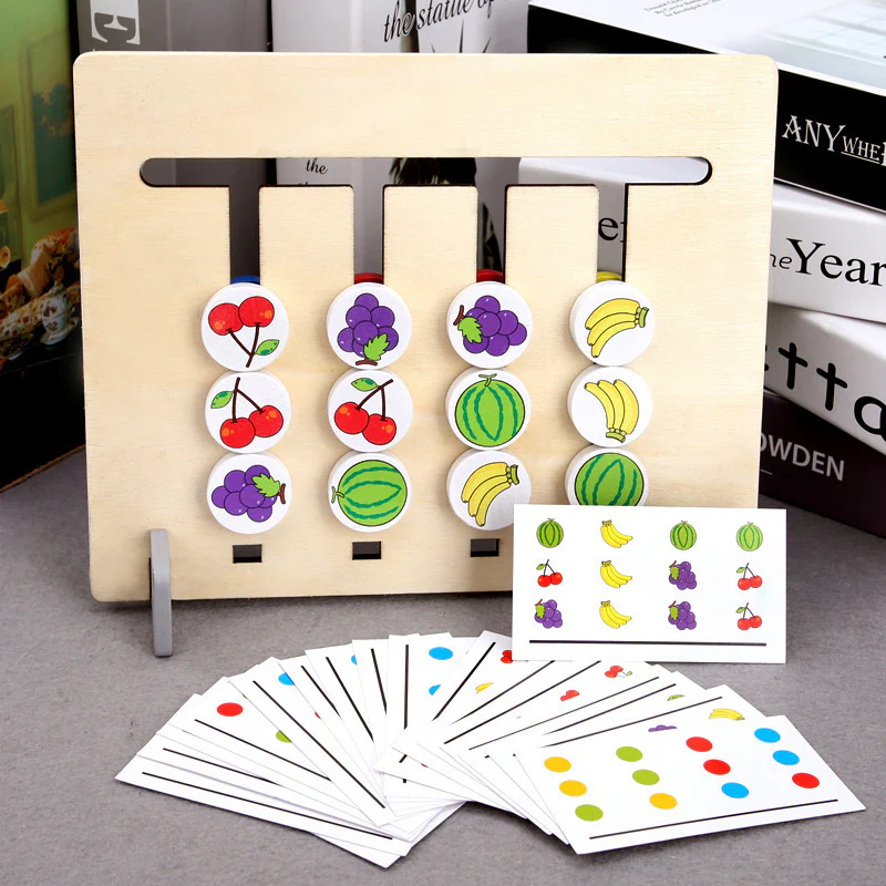Montessori Shape and Color Learning Game Made of Wood - Image 5