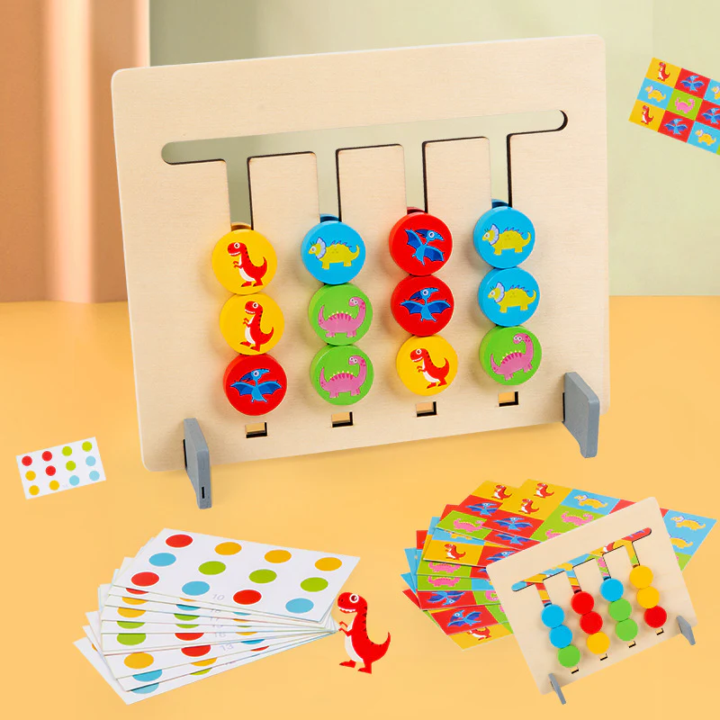 Montessori Shape and Color Learning Game Made of Wood - Image 6