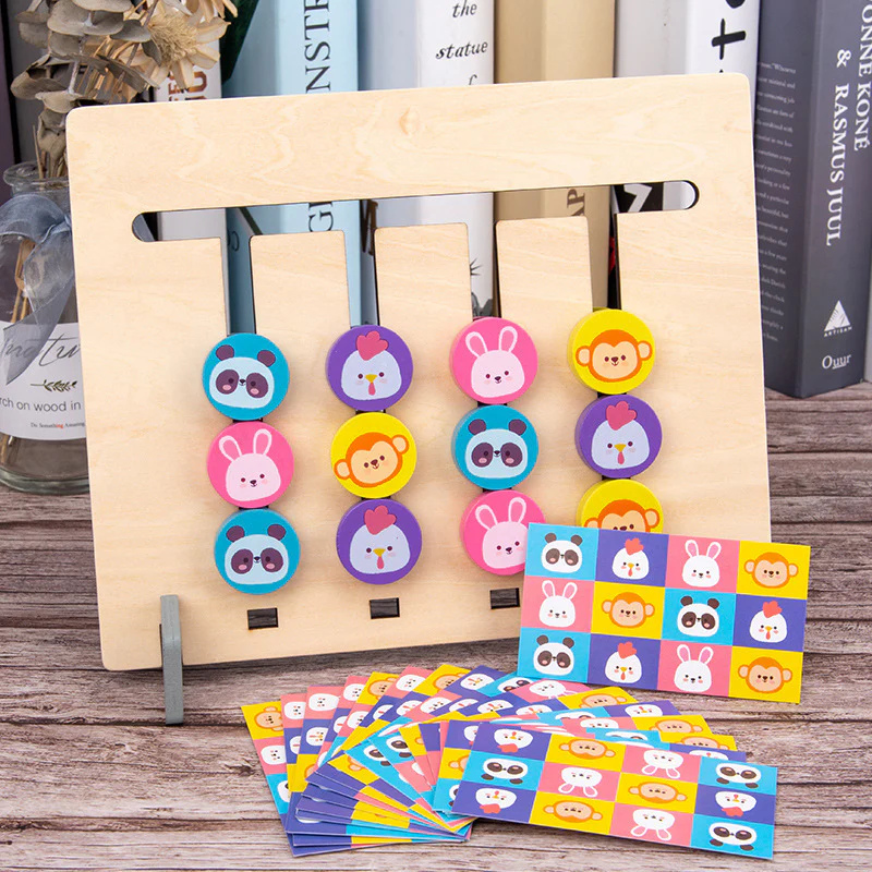 Montessori Shape and Color Learning Game Made of Wood - Image 7