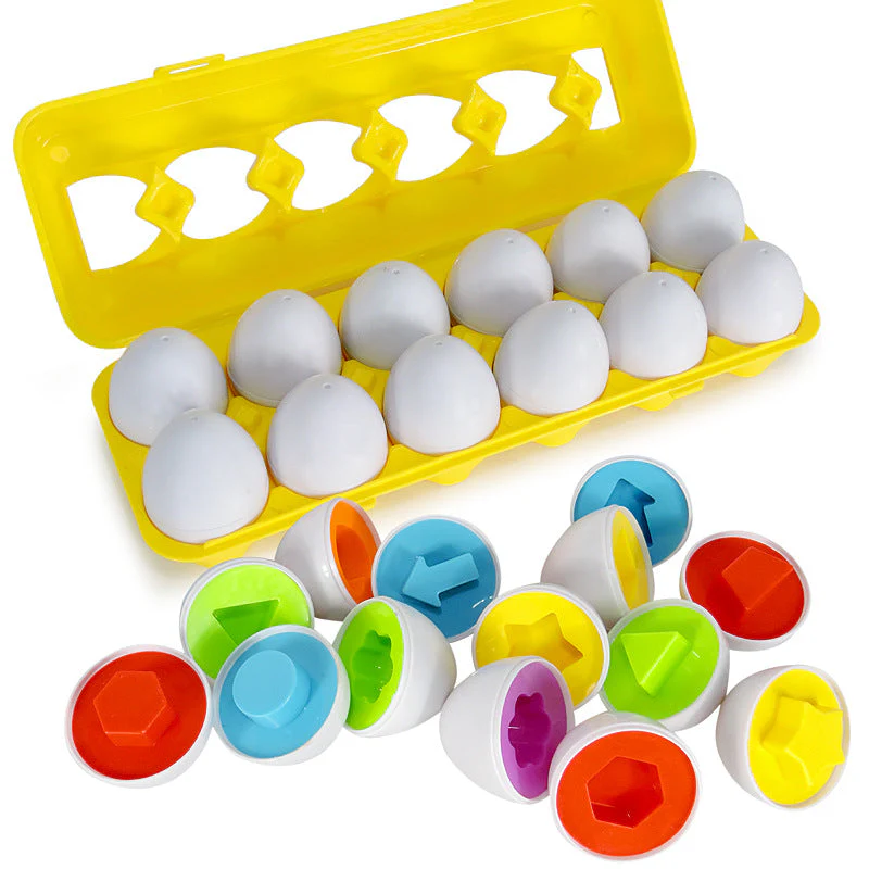Montessori shapes and colors eggs - Image 3