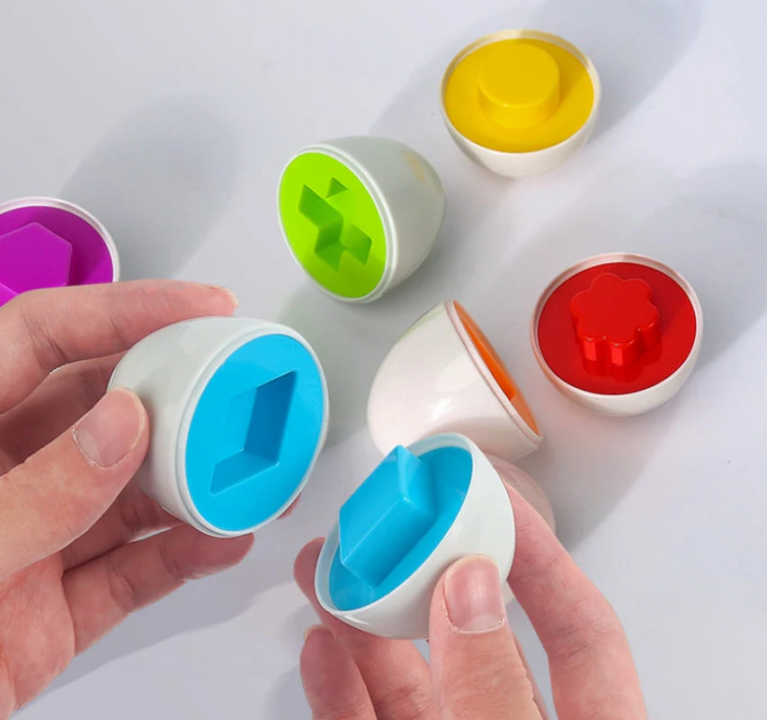 Montessori shapes and colors eggs - Image 5