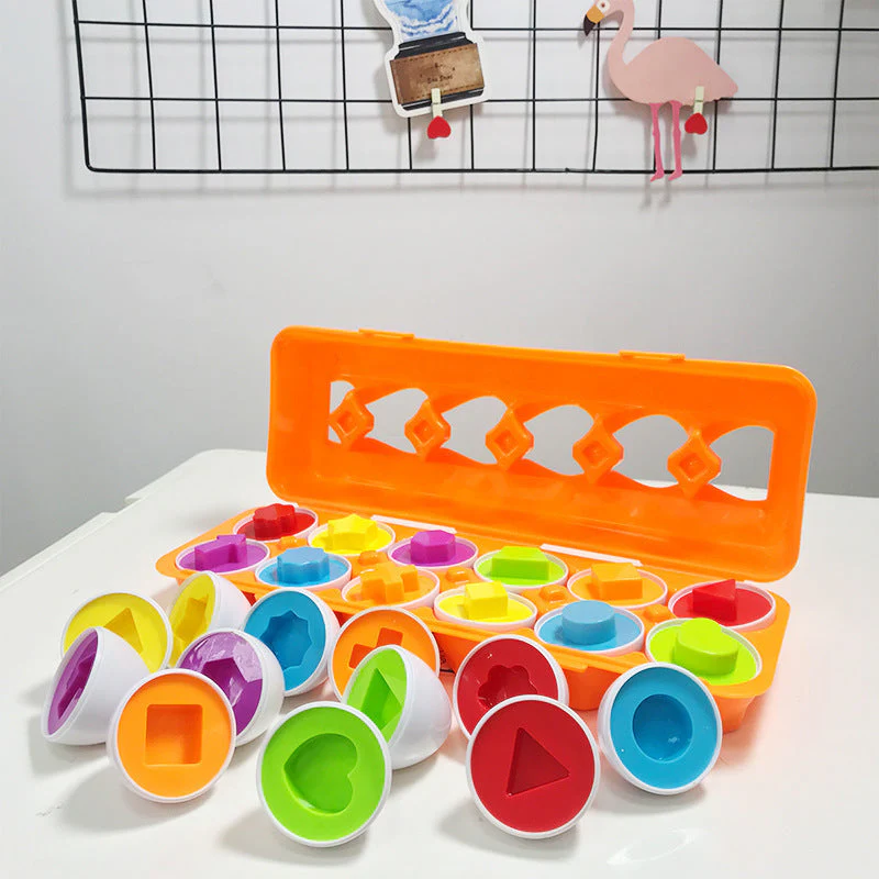 Montessori shapes and colors eggs - Image 8