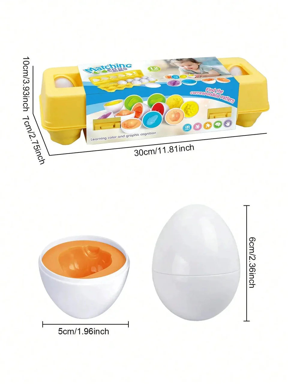 Montessori shapes and colors eggs - Image 9