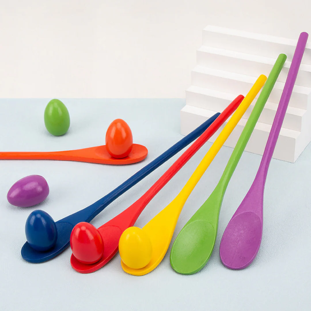 Montessori Wooden Color Spoons - Image 3